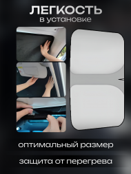 Шторка солнцезащитная на лобовое стекло Hankir CLASSIC 145